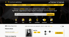 Desktop Screenshot of contrateartistas.com.br